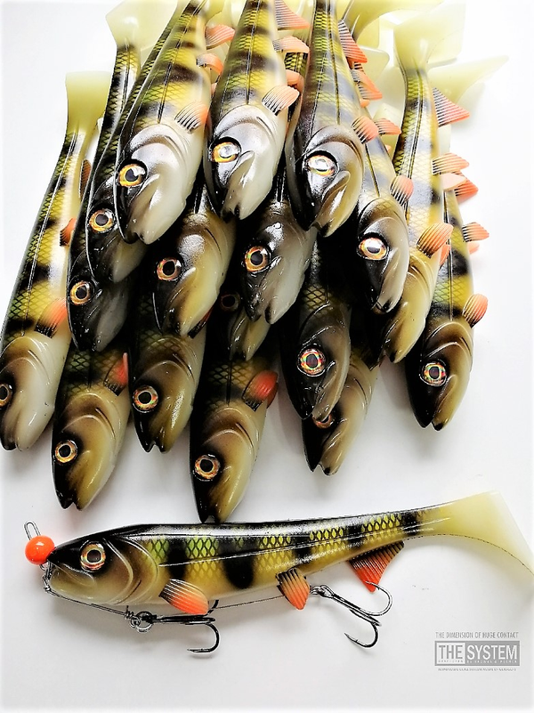 Hostagevalley Lures Shad 22cm Classic Perch | Ready to Fish (Limited Offer)